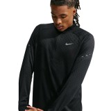 Men's Long-Sleeve Running Top Black - Nike Stride Aero-FIT  Image 