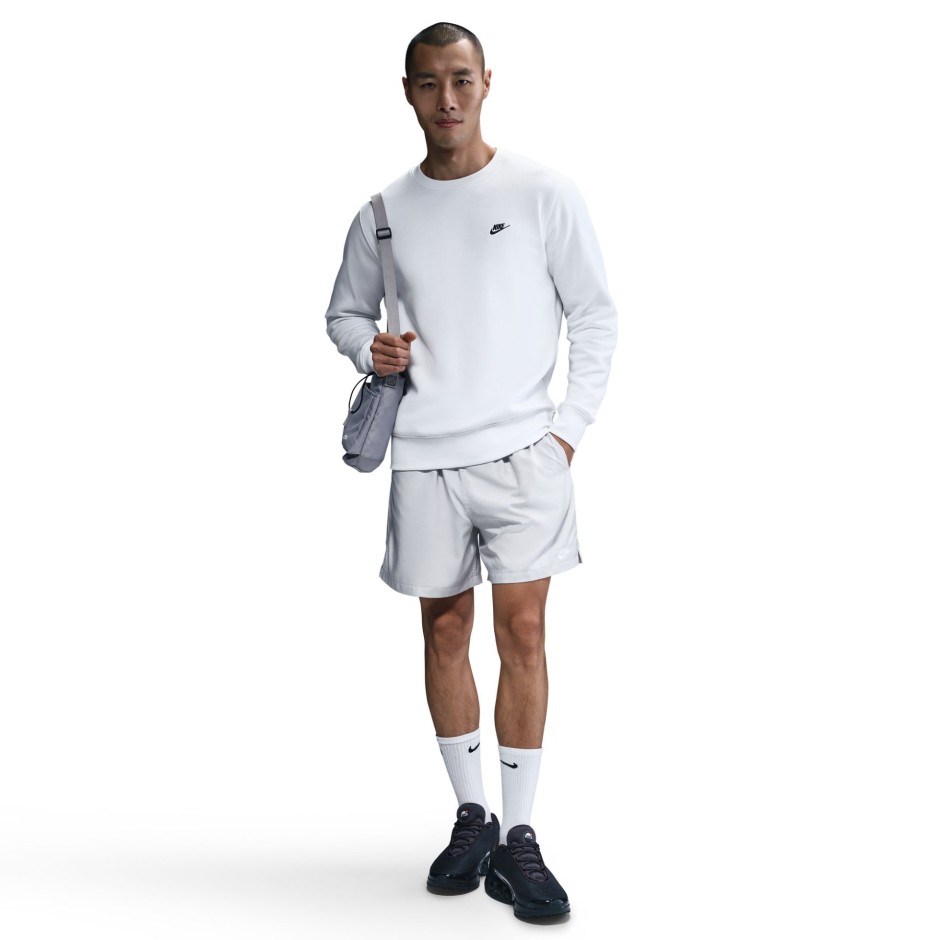 Ανδρική Μακρυμάνικη Μπλούζα Λευκή - Nike Club