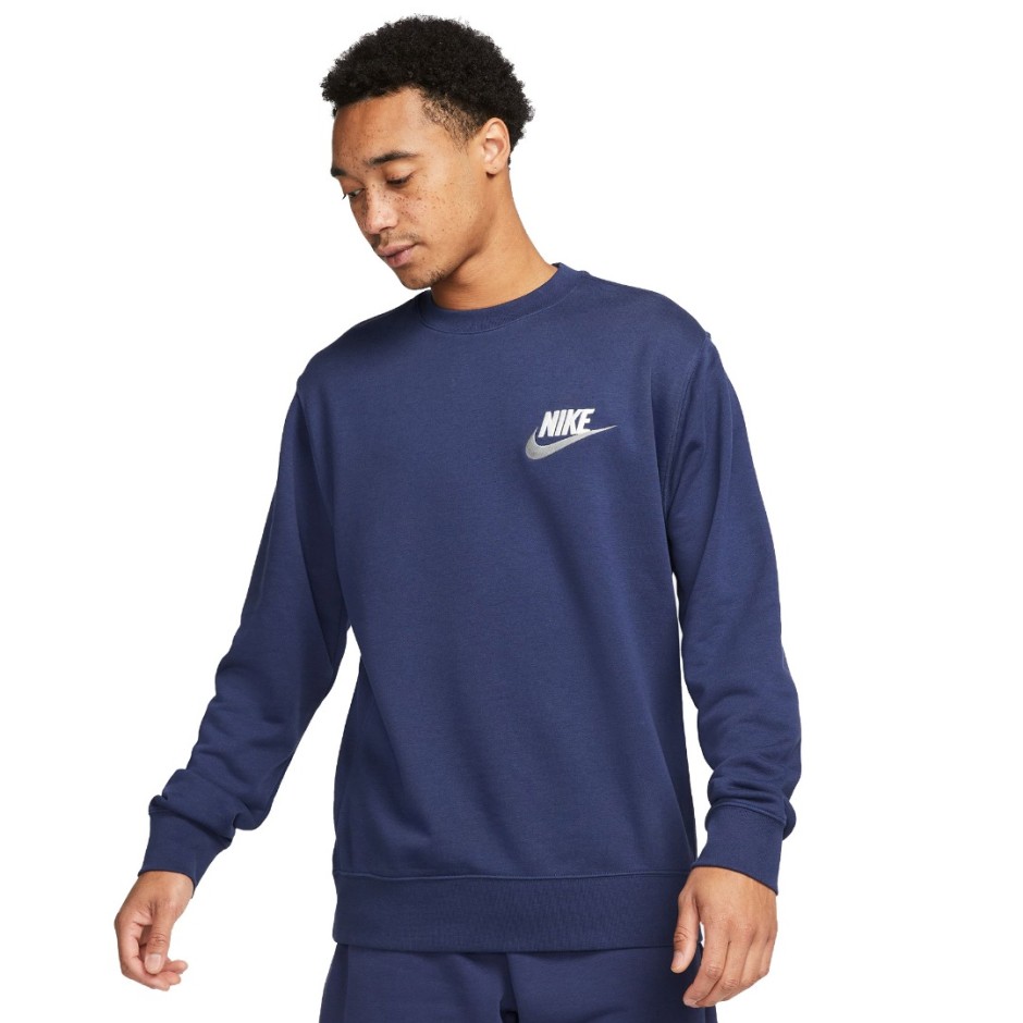 NIKE M NK CLUB+ FT CREW LBR FB7684-410 Blue
