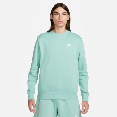 Nike Sportswear Club Fleece Σιελ - Ανδρική Μακρυμάνικη Μπλούζα 