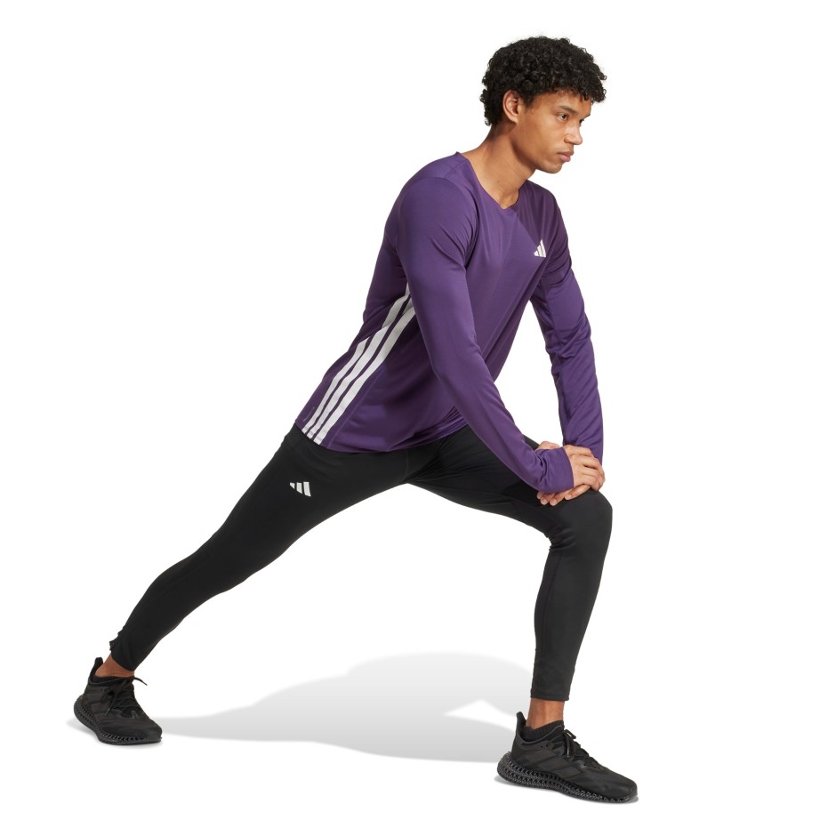 Ανδρική Μακρυμάνικη Μπλούζα για Τρέξιμο Μωβ - adidas Performance Adizero Running