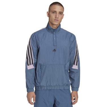 Ανδρική Μακρυμάνικη Μπλούζα adidas Performance M FI WV 1/4-ZIP Μπλε 