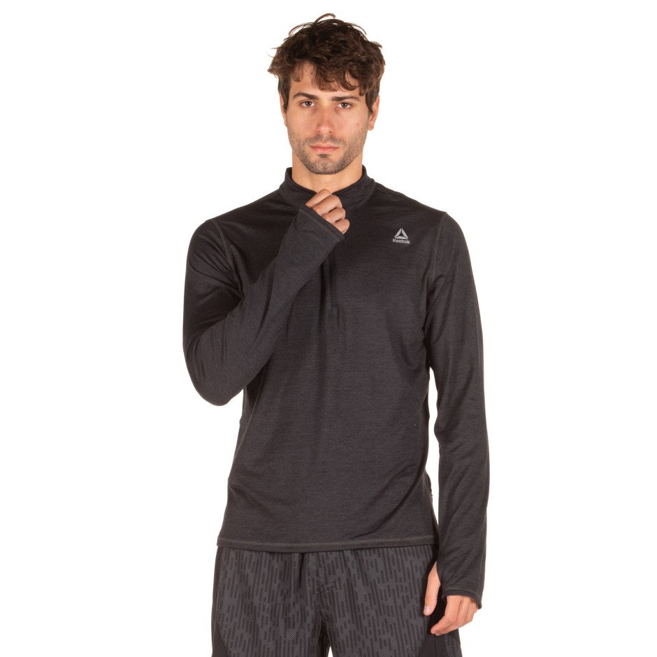 Reebok Sport RE QUARTER ZIP DU4270 Μαύρο