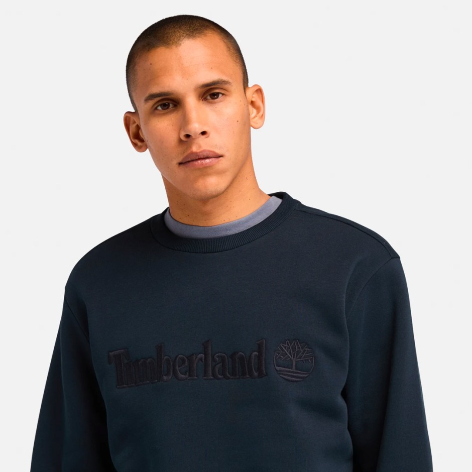 Ανδρική Μακρυμάνικη Μπλούζα Μπλε - Timberland Hampton