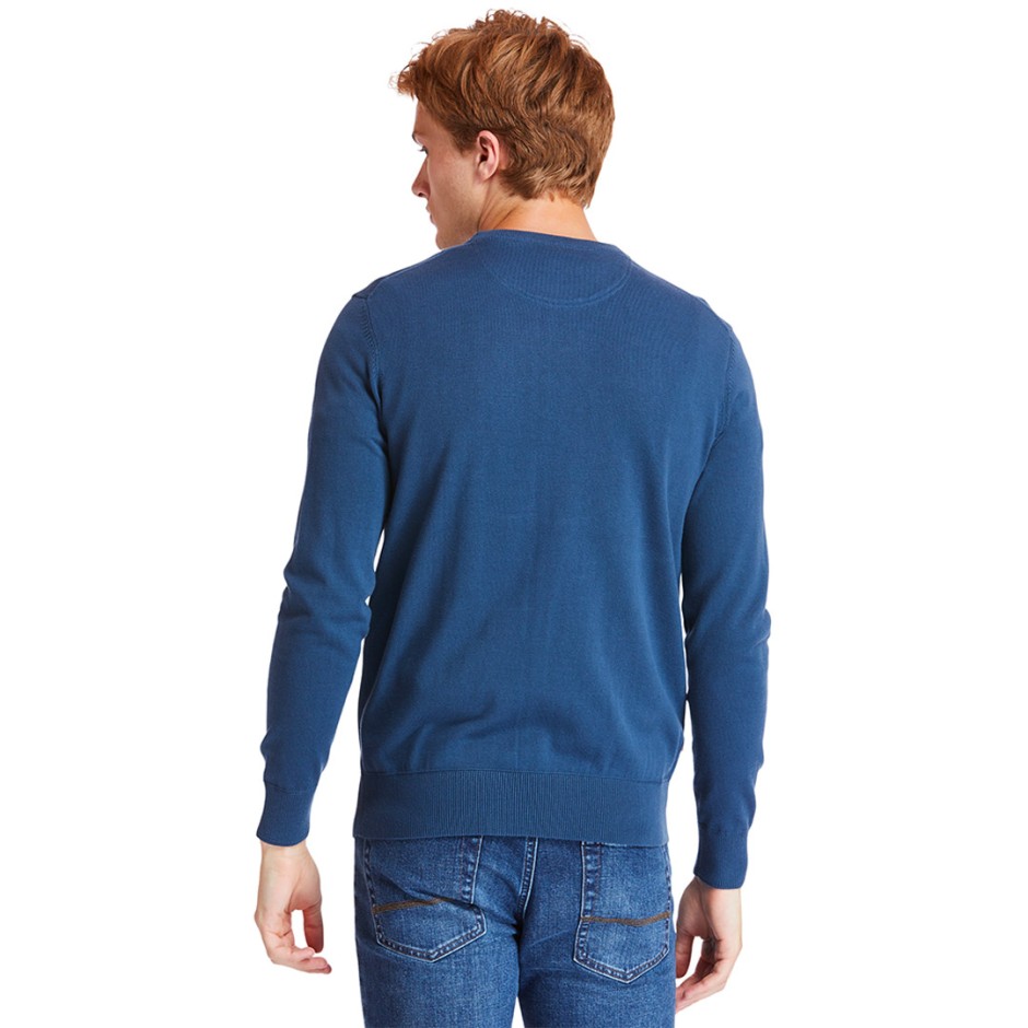 TIMBERLAND WILLIAMS RIVER COTTON YD SWEATER TB0A2BMM288-288 Blue