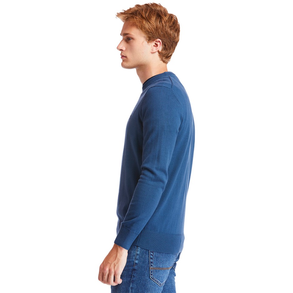 TIMBERLAND WILLIAMS RIVER COTTON YD SWEATER TB0A2BMM288-288 Blue