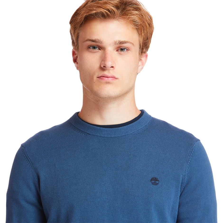 TIMBERLAND WILLIAMS RIVER COTTON YD SWEATER TB0A2BMM288-288 Blue