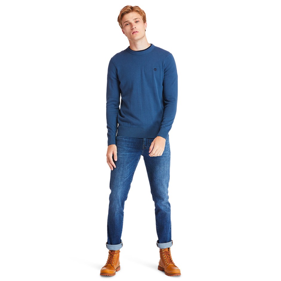 TIMBERLAND WILLIAMS RIVER COTTON YD SWEATER TB0A2BMM288-288 Blue