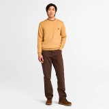 Ανδρική Πλεκτή Μπλούζα Μπεζ - Timberland Williams River Cotton Εικόνα 2