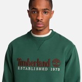 Men's Sweatshirt Κhaki - Timberland Established 1973 Embroidered Logo Image 1