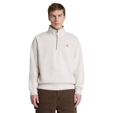 Ανδρική Μακρυμάνικη Μπλούζα Εκρού - Timberland Exeter River Embroidered Logo