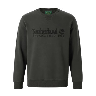Ανδρική Μακρυμάνικη Μπλούζα Μαύρη - Timberland Established 1973 Embroidered Logo