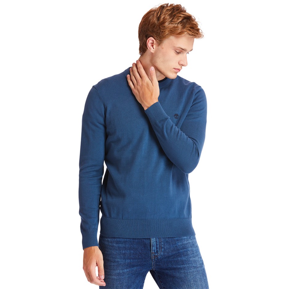 TIMBERLAND WILLIAMS RIVER COTTON YD SWEATER TB0A2BMM288-288 Blue