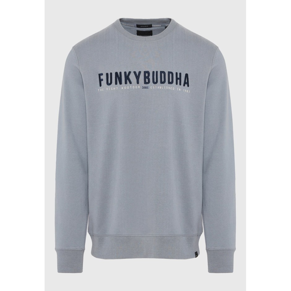 Ανδρική Μακρυμάνικη Μπλούζα Γκρι - Funky Buddha
