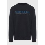 Ανδρική Μακρυμάνικη Μπλούζα Μαύρη - Funky Buddha Εικόνα 