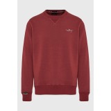 Ανδρική Μακρυμάνικη Μπλούζα Μπορντό - Funky Buddha The Essentials Εικόνα 