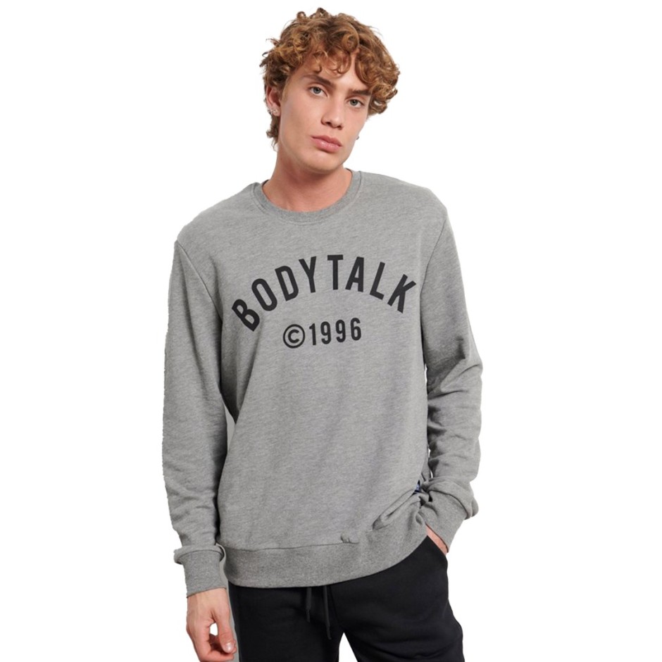 Ανδρική Μακρυμάνικη Μπλούζα BODYTALK Γκρί 1222-951126-54680 