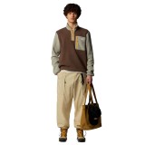 THE NORTH FACE M YUMIORI 1/4 ZIP NF0A883S9AI-9AI Brown Image 3