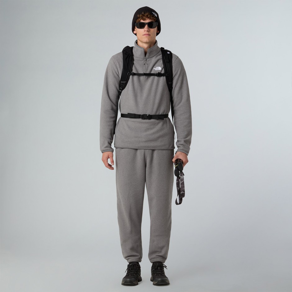 Ανδρική Μακρυμάνικη Μπλούζα Γκρι - The North Face Glacier 1/4 Zip Fleece