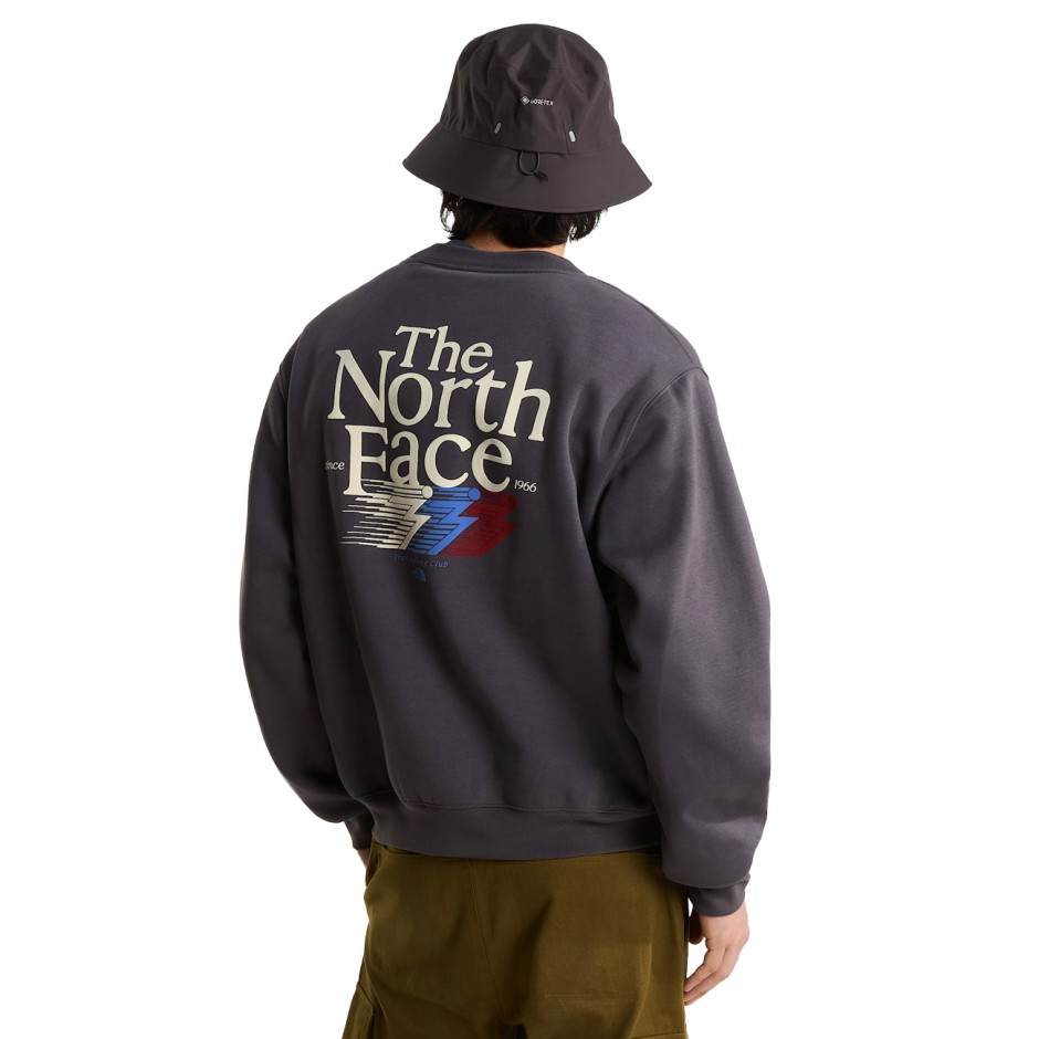 Men's Sweatshirt Coal - The North Face Retro Trail Relaxed Graphic