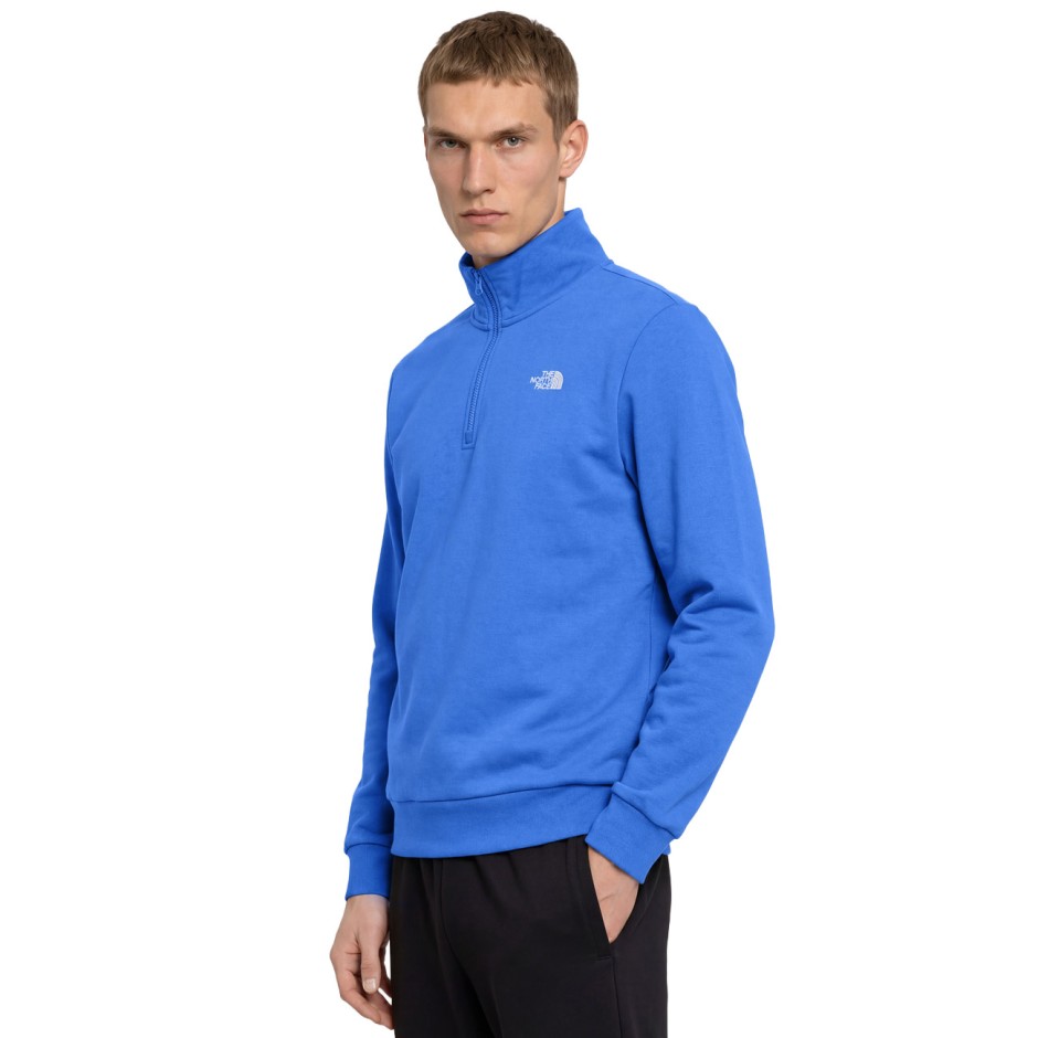 Men's Sweatshirt Royal Blue - The North Face Evolution Simple Dome Regular 1/4 Zip