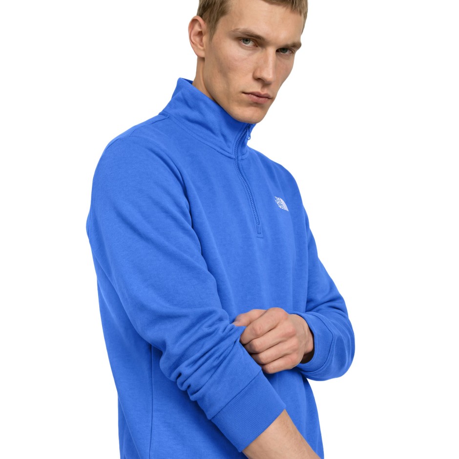 Men's Sweatshirt Royal Blue - The North Face Evolution Simple Dome Regular 1/4 Zip