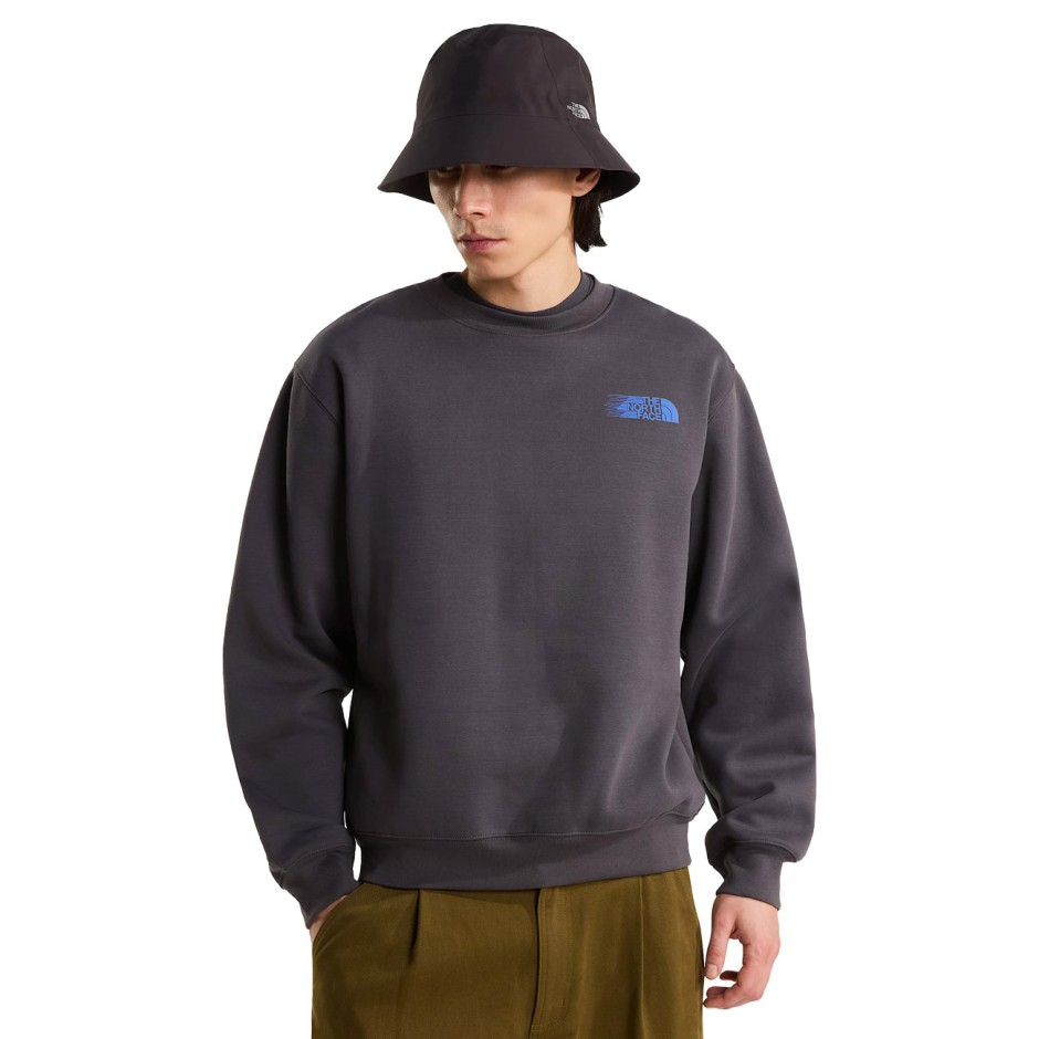 Men's Sweatshirt Coal - The North Face Retro Trail Relaxed Graphic