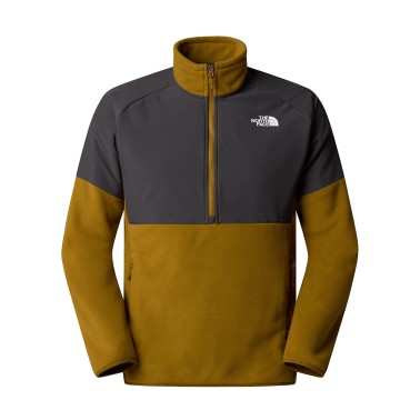Ανδρική Μακρυμάνικη Μπλούζα Χακί - The North Face Glacier Fleece ½-Zip
