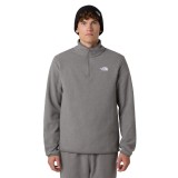 Ανδρική Μακρυμάνικη Μπλούζα Γκρι - The North Face Glacier 1/4 Zip Fleece Εικόνα 