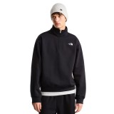 Men's Sweatshirt Black - The North Face Essential Simple Dome Relaxed 1/4 Zip Image 