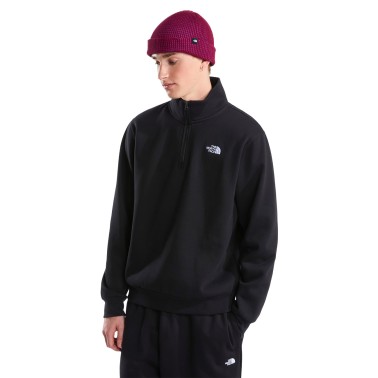 Ανδρική Μακρυμάνικη Μπλούζα Μαύρη - The North Face Evolution Simple Dome Regular 1/4 Zip