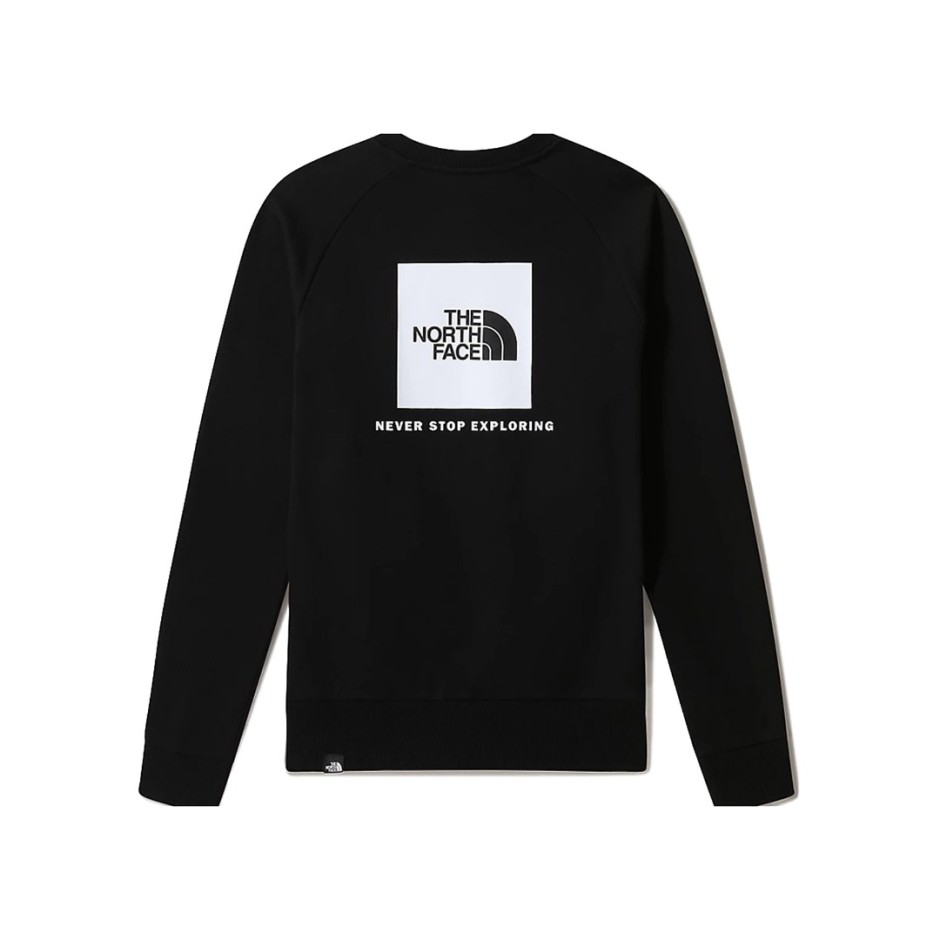 Ανδρική Μακρυμάνικη Μπλούζα Μαύρη - The North Face Redbox Crew