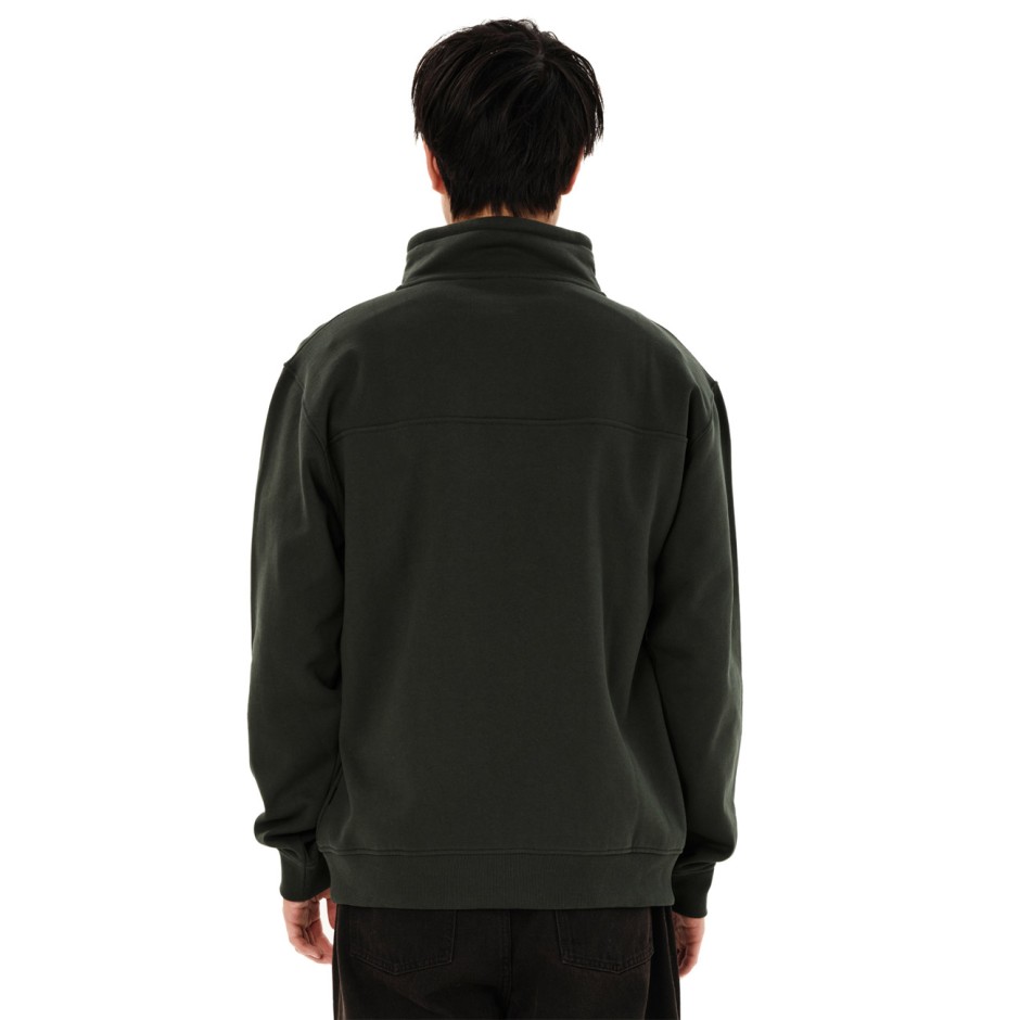 EMERSON MEN'S HALF ZIP SWEAT 262.EM20.300-FOREST GREEN ΚΥΠΑΡΙΣΣΙ