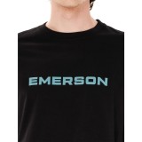 Ανδρική Μακρυμάνικη Μπλούζα Μαύρη - EMERSON Εικόνα 2