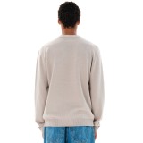 Men's Knitted Sweater Beige - EMERSON  Image 0