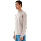 Men's Knitted Sweater Beige - EMERSON  Image 1