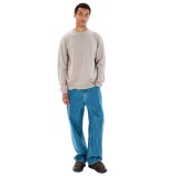 Men's Knitted Sweater Beige - EMERSON  Image 3
