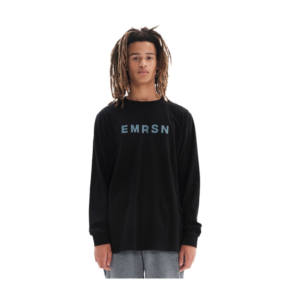 Ανδρική Μακρυμάνικη Μπλούζα EMERSON Μαύρο 222.EM31.01-BLACK