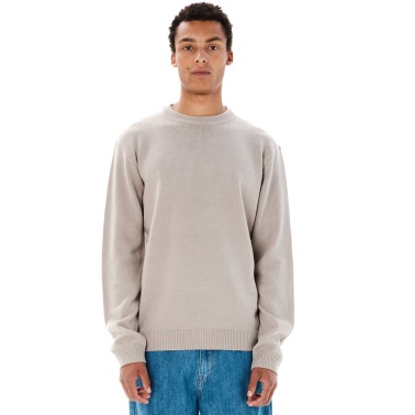 Men's Knitted Sweater Beige - EMERSON 