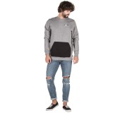 JORDAN JUMPMAN AIR FLEECE CREW AA1457-091 Grey Image 2