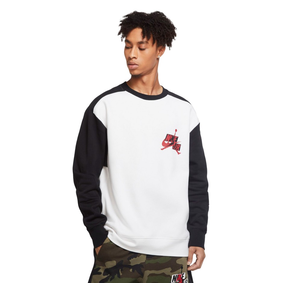JORDAN M J JMC FLC CREW CK6763-100 White