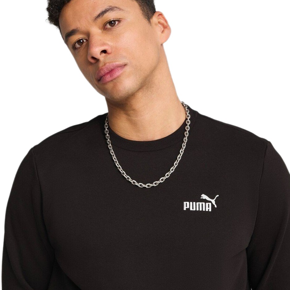 Ανδρική Μακρυμάνικη Μπλούζα Μαύρη - PUMA Essentials Small No.1 Logo