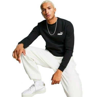 Ανδρική Μακρυμάνικη Μπλούζα Μαύρη - Puma Essentials Small Logo