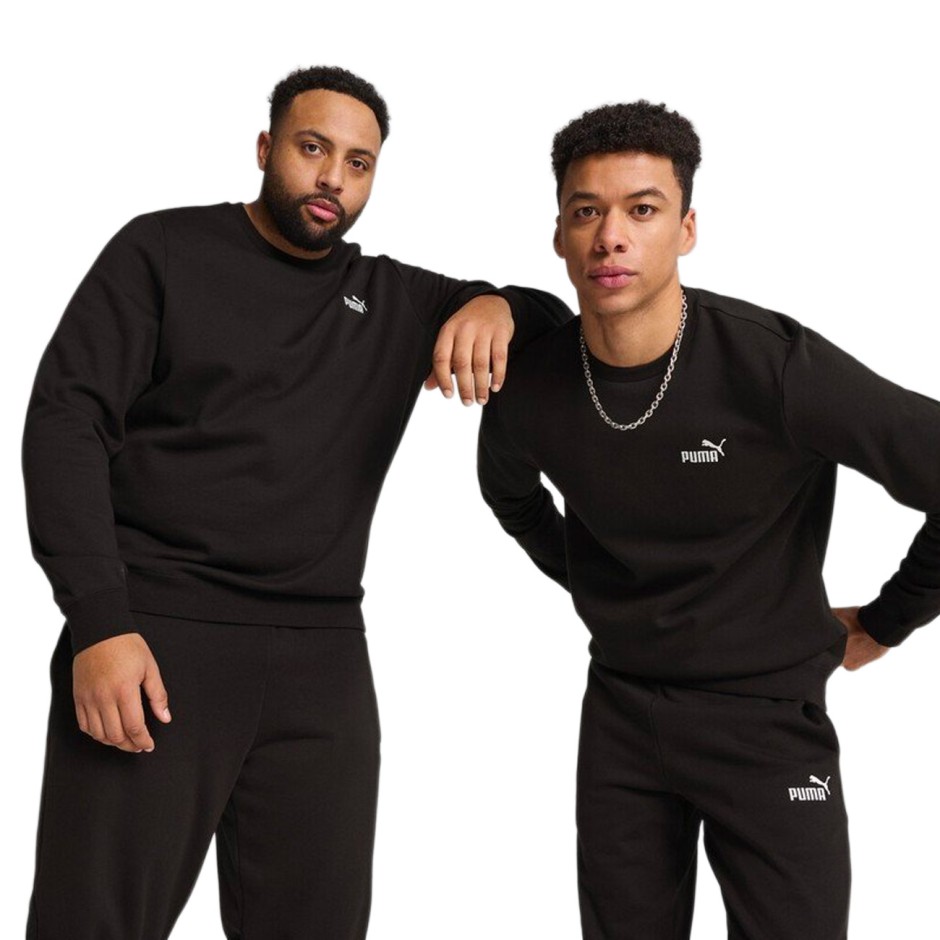 Ανδρική Μακρυμάνικη Μπλούζα Μαύρη - PUMA Essentials Small No.1 Logo