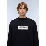 Ανδρική Μακρυμάνικη Μπλούζα Μαύρη - Napapijri B-Box Logo Εικόνα 1