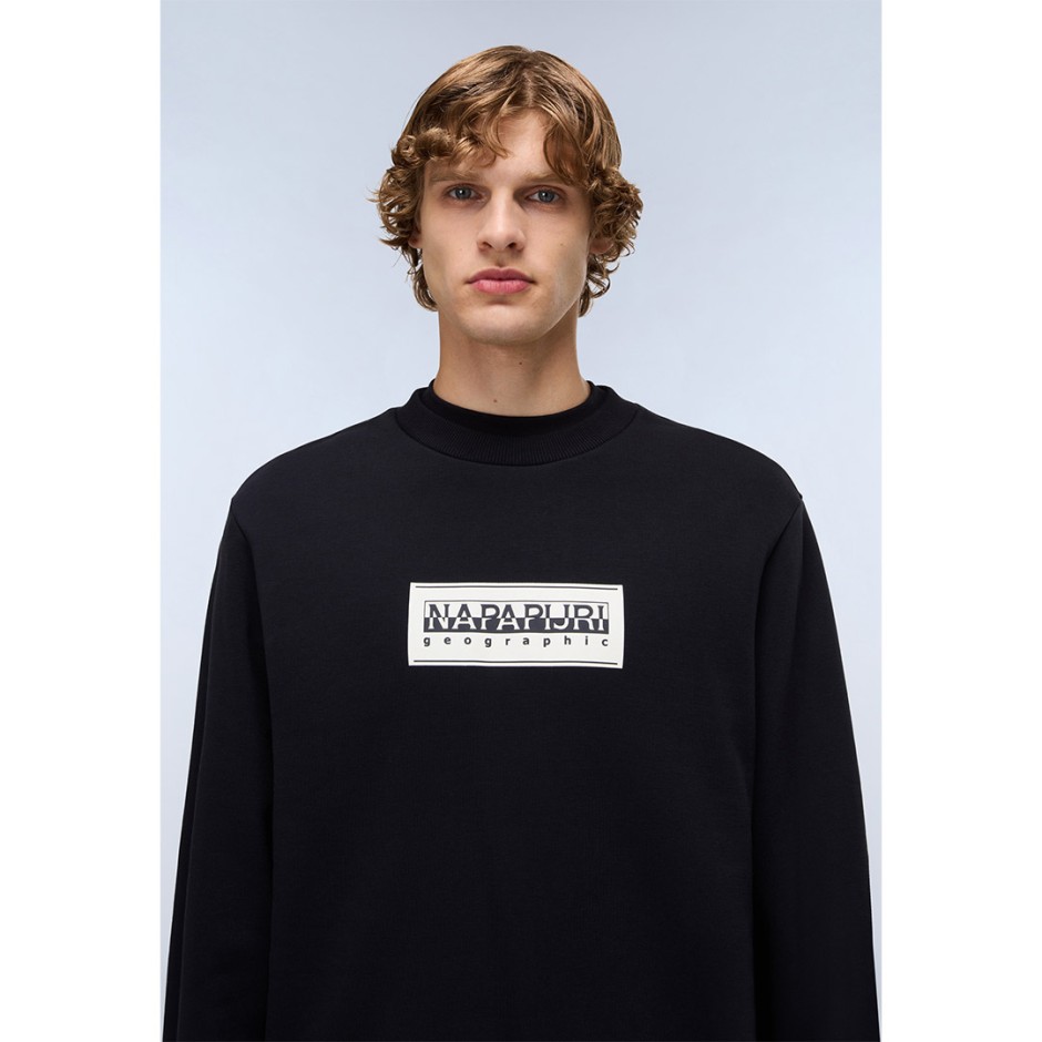 Ανδρική Μακρυμάνικη Μπλούζα Μαύρη - Napapijri B-Box Logo