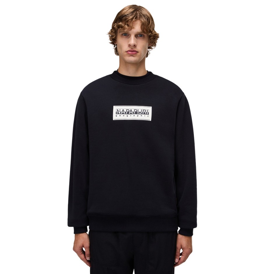 Ανδρική Μακρυμάνικη Μπλούζα Μαύρη - Napapijri B-Box Logo