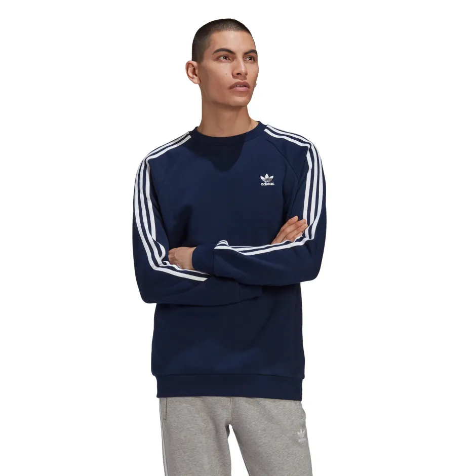 adidas Originals 3 STRIPES CREWNECK SWEATSHIRT GH0028 Blue