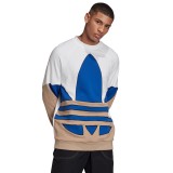 adidas Originals BIG TREFOIL OUTLINE CREW SWEATSHIRT GE0814 Colorful Image 