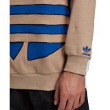 adidas Originals BIG TREFOIL OUTLINE CREW SWEATSHIRT GE0814 Colorful Image 2